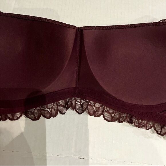 Aerie bralette maroon large lacy  adjustable straps - Picture 5 of 11